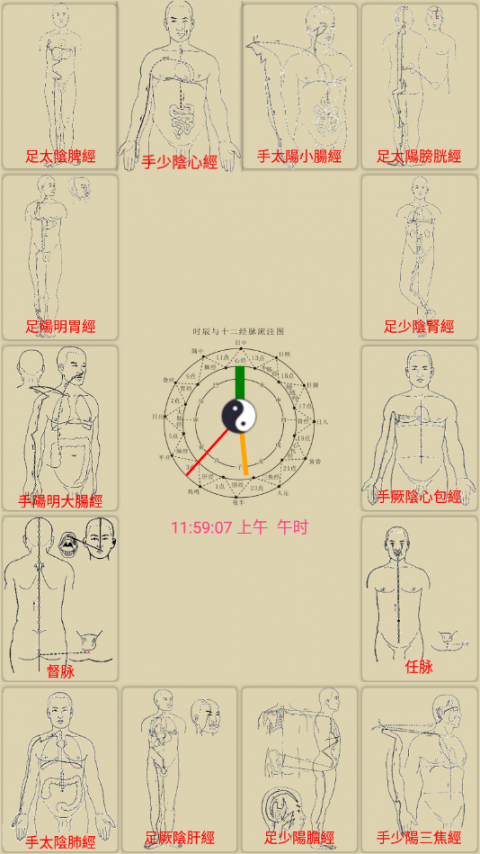 中医经络穴位流注1