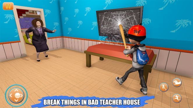 恐吓可怕的坏老师3D第二章房子冲突3