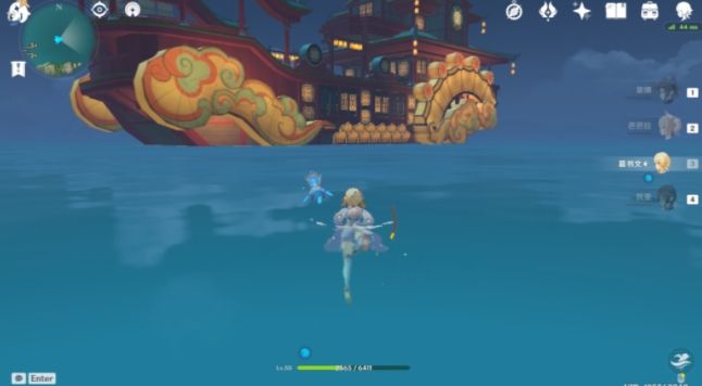 原神水四大技巧攻略 游泳浮力水系角色及BUFF使用[多图]