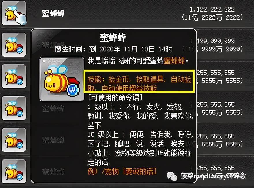 冒险岛宠物3个增益技能，冒险岛宠物可以学几个技能及自动试用增益技能？